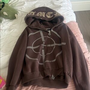 Named collective mission zip up taupe size s/m